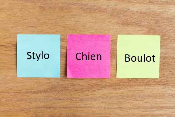 Học từ vựng tiếng Pháp tốt hơn bằng giấy nhớ